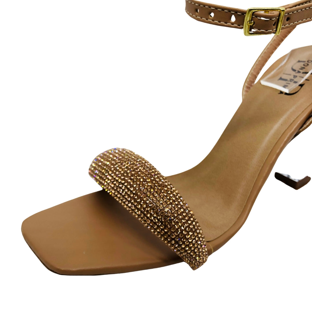 Salto Acrílico Transparente Strass Brilhante - Thais