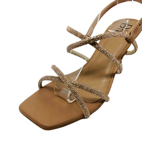 Salto Acrílico Transparente Duplo Strass - Amanda